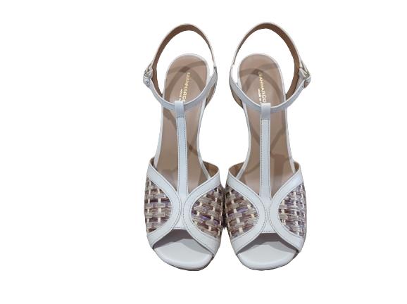 Sandali Alba rafia bianco - G. SORELLI