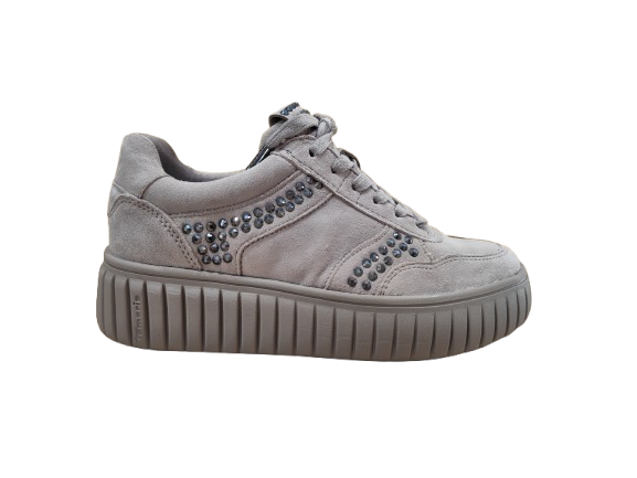 Sneakers suede grey - TAMARIS