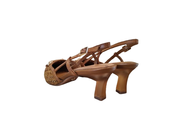 Slingback intreccio cognac - TAMARIS