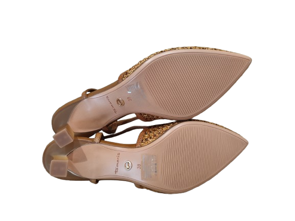 Slingback intreccio cognac - TAMARIS