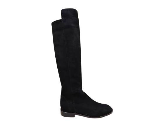 Stivali in camoscio elasticizzato nero - STATUS