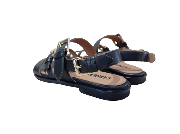 Sandali Etoile Bueckles nero - CARMENS