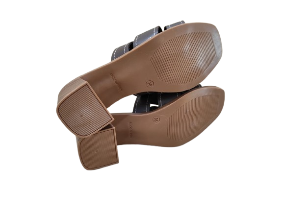 Ciabatte tacco moka - OH MY SANDALS