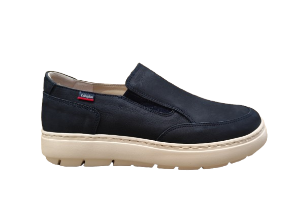 Slip-on nabuk blu - CALLAGHAN