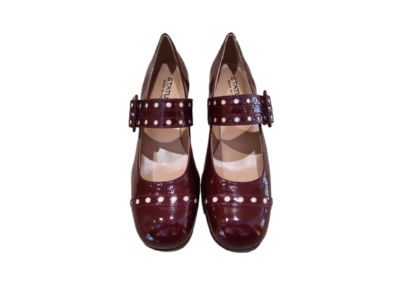 Decolleté cinturino bordeaux - STATUS