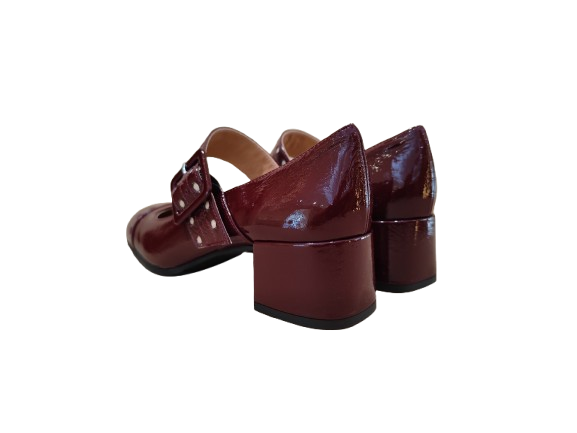Decolleté cinturino bordeaux - STATUS