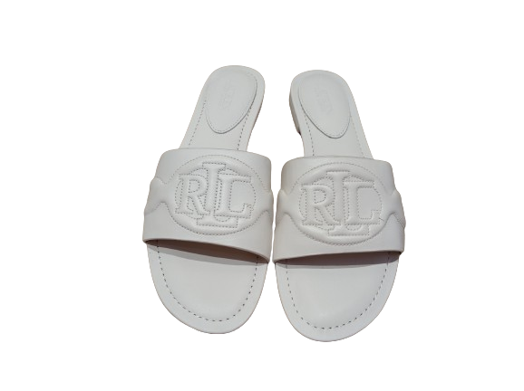 Slippers Alegra white - LAUREN RALPH LAUREN