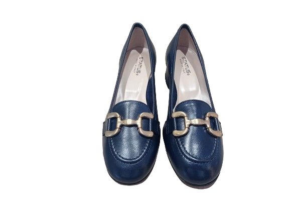 Mocassini Glossy navy - STATUS