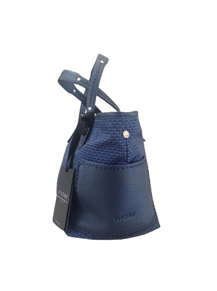 Borsa shopper nylon blu - PLINIO VISONA'
