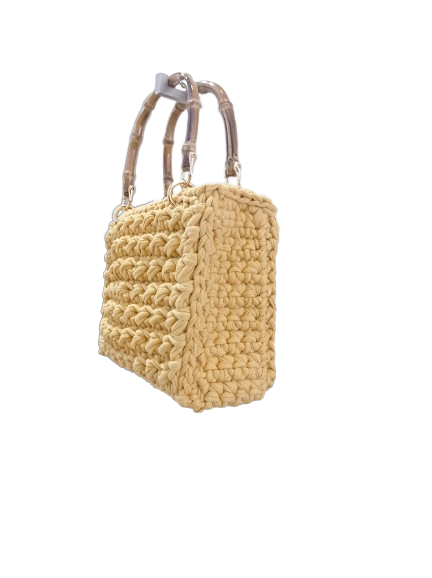 Borsa Bambù giallo - CASTELLETTI BAGS