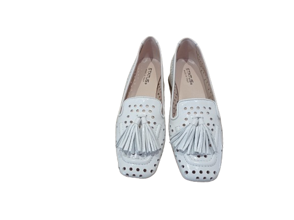 Mocassini Harrods traforati bianco - STATUS