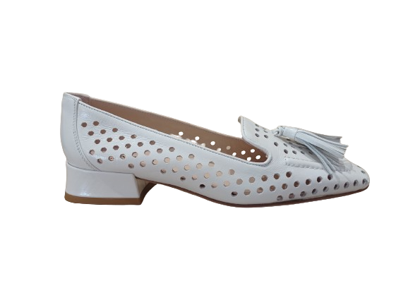 Mocassini Harrods traforati bianco - STATUS
