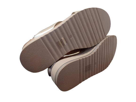 Sandali Scissor gold - INUOVO