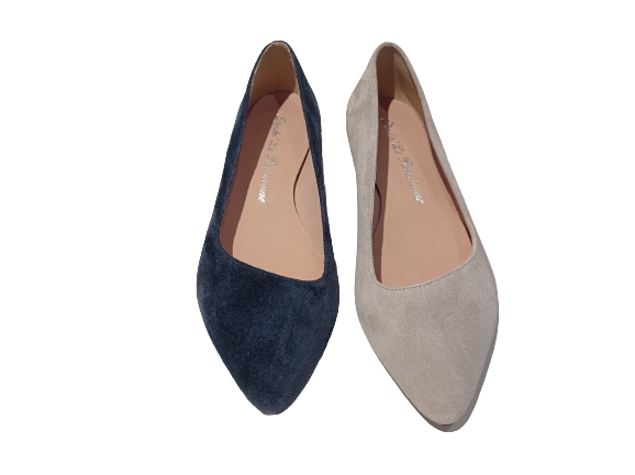 Ballerine in camoscio