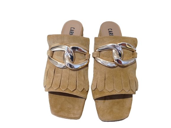 Slippers Sari chain tabacco - CARMENS
