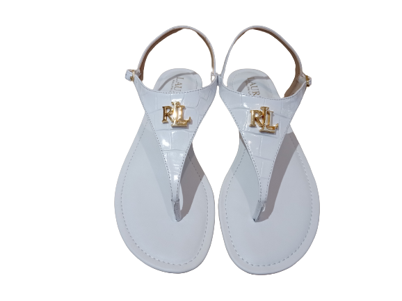 Sandali Ellington bianco - LAUREN RALPH LAUREN