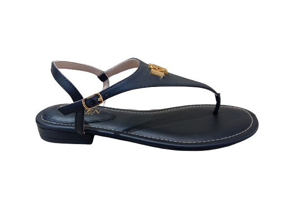 Sandali Ellington nero - LAUREN RALPH LAUREN