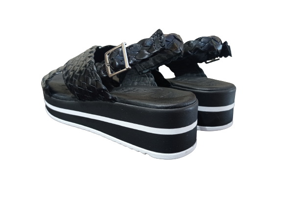 Sandali intreccio nero - OH MY SANDALS