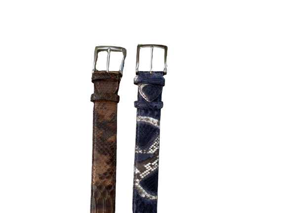 Cintura in pitone intero - Castelletti Calzature