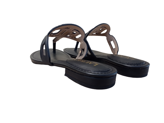 Slippers Audrie nero - POLO RALPH LAUREN