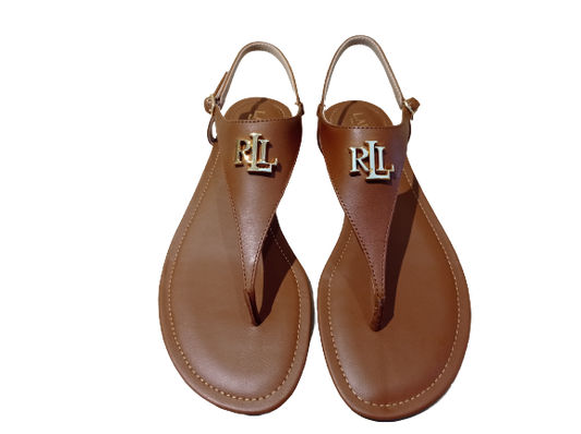 Sandali Ellington cuoio - LAUREN RALPH LAUREN