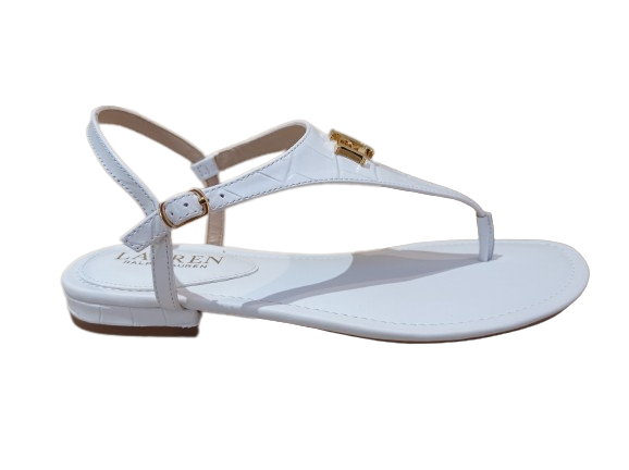 Sandali Ellington bianco - LAUREN RALPH LAUREN
