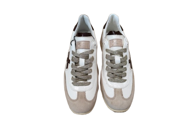 Sneakers Iconic II flat white/brown - ANOTHER TREND