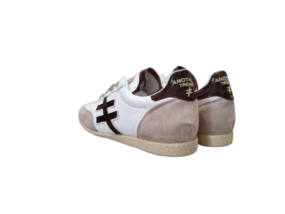 Sneakers Iconic II flat white/brown - ANOTHER TREND