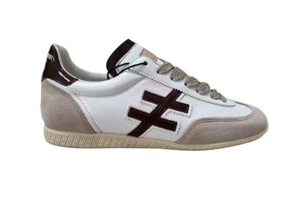 Sneakers Iconic II flat white/brown - ANOTHER TREND