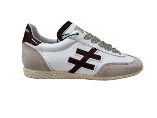 Sneakers Iconic II flat white/brown - ANOTHER TREND