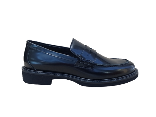 Mocassini Dover spazzolato nero - ALFREDO G.