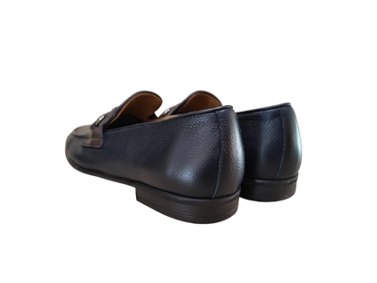 Mocassini Old Zeus navy/brown - DINO DRAGHI