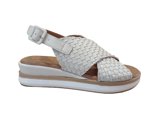 Sandali intreccio bianco - INUOVO