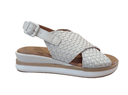Sandali intreccio bianco - INUOVO