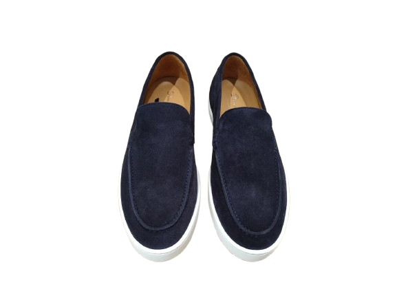Mocassini suede blu - DINO DRAGHI