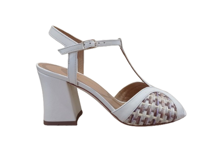Sandali Alba rafia bianco - G. SORELLI