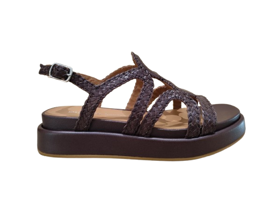 Sandali Bone zeppa moro - G. SORELLI