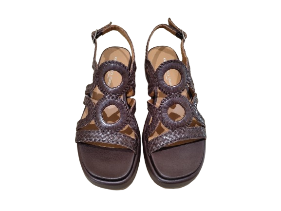 Sandali Bone zeppa moro - G. SORELLI