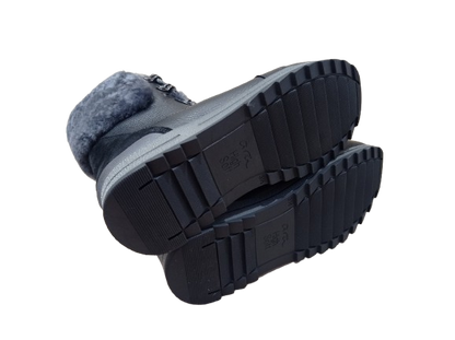 Polacchetti Velour nero- ARA SHOES