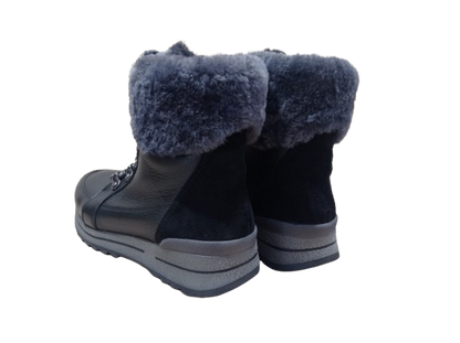 Polacchetti Velour nero- ARA SHOES