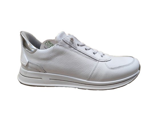 Sneakers Velour Calf bianco - ARA SHOES