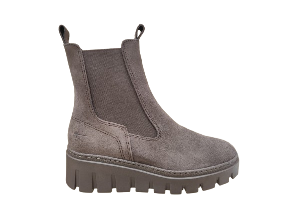 Stivaletti Beatles zeppa taupe - TAMARIS