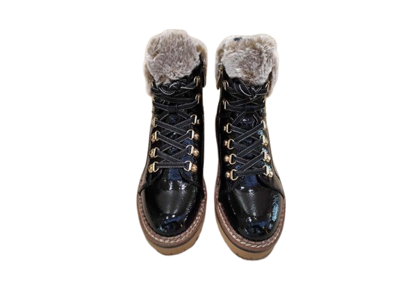 Scarponcini Patent nero - TAMARIS