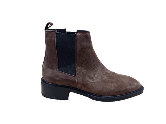 Stivaletti punta quadrata brown - ALPE