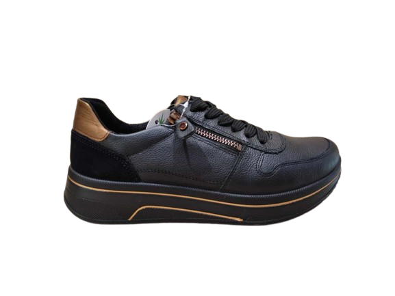 Sneakers Cervo Calf nero - ARA SHOES