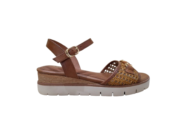 Sandali intreccio cognac - TAMARIS