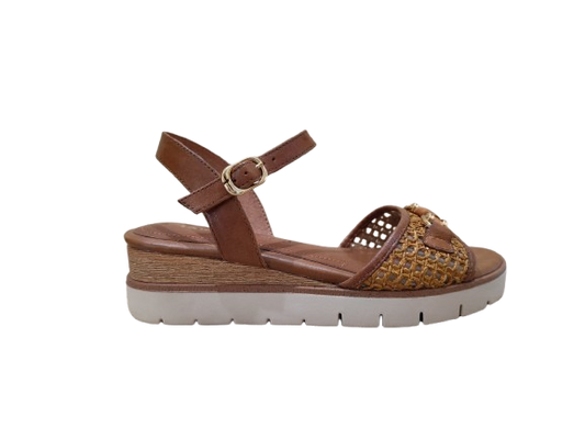 Sandali intreccio cognac - TAMARIS