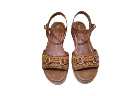 Sandali intreccio cognac - TAMARIS