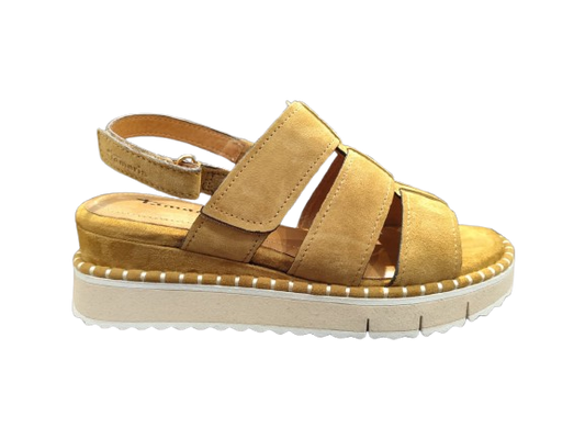 Sandali nabuk velcro - TAMARIS