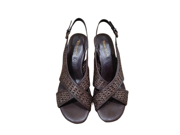 Sandali intreccio moka - TAMARIS